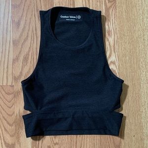 Outdoor Voices Slash Back Crop Top